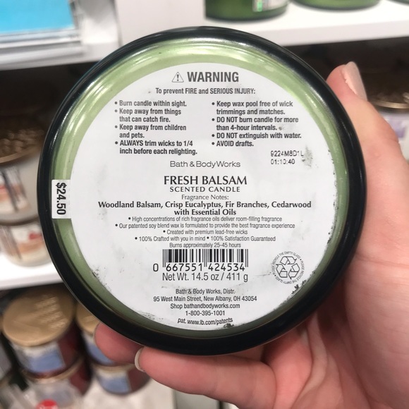 Fresh balsam candle bath and body works - Picture 2 of 2